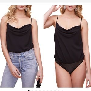 NWT ASTR The Label Cowl Neck Bodysuit